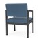 Lesro Lenox Steel Wide Guest Chair Metal Frame, Charcoal, MD Titan Upholstery LS1201 - alternate 2